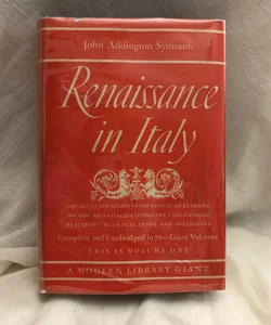 Renaissance in Italy Vol One