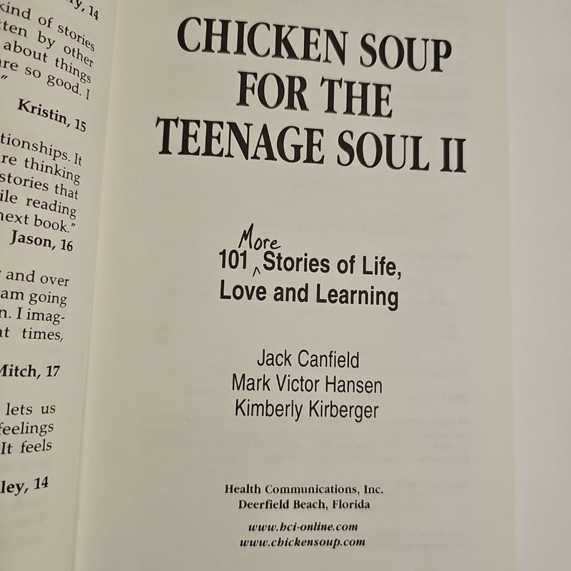 Chicken Soup for the Teenage Soul II