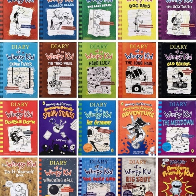 Diary of the wimpy kid box of books