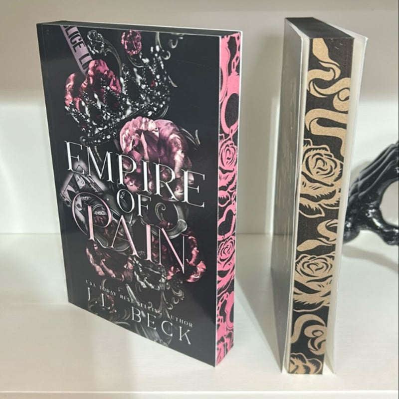 Empire of Lies Pain Lust 3 books J. L. Beck series SPRAYED EDGES