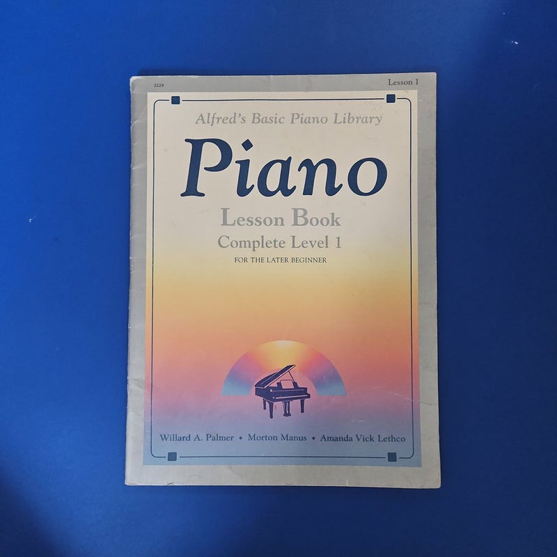 Piano Lesson Book - Complete Level 1
