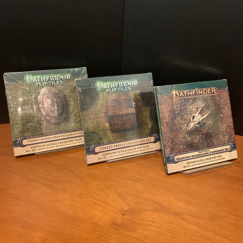 Pathfinder Flip-Tiles Lot: Forest Highlands, Perils, Haunted Woodlands Expansion