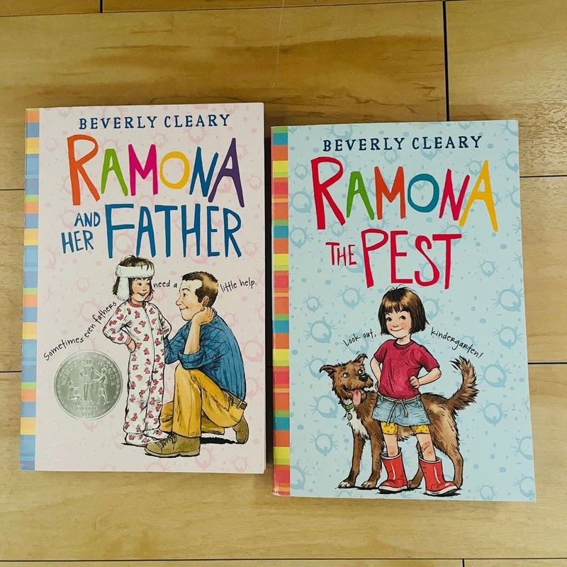 Ramona Bundle-Lot of 4; Ramona the Pest, Ramona the Brave, Ramona & Her Father, Ramona Forever