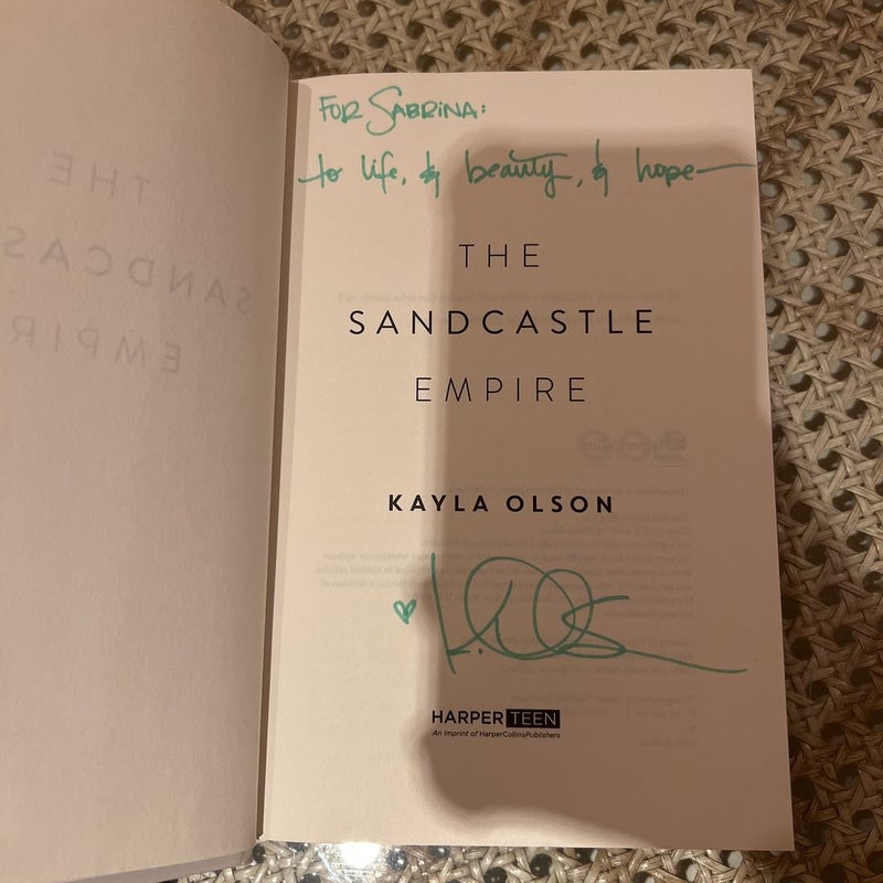 The Sandcastle Empire- Signed