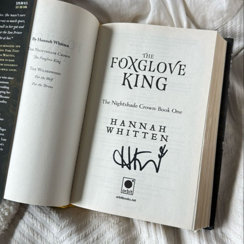 The Foxglove King ** SIGNED B&N exclusive