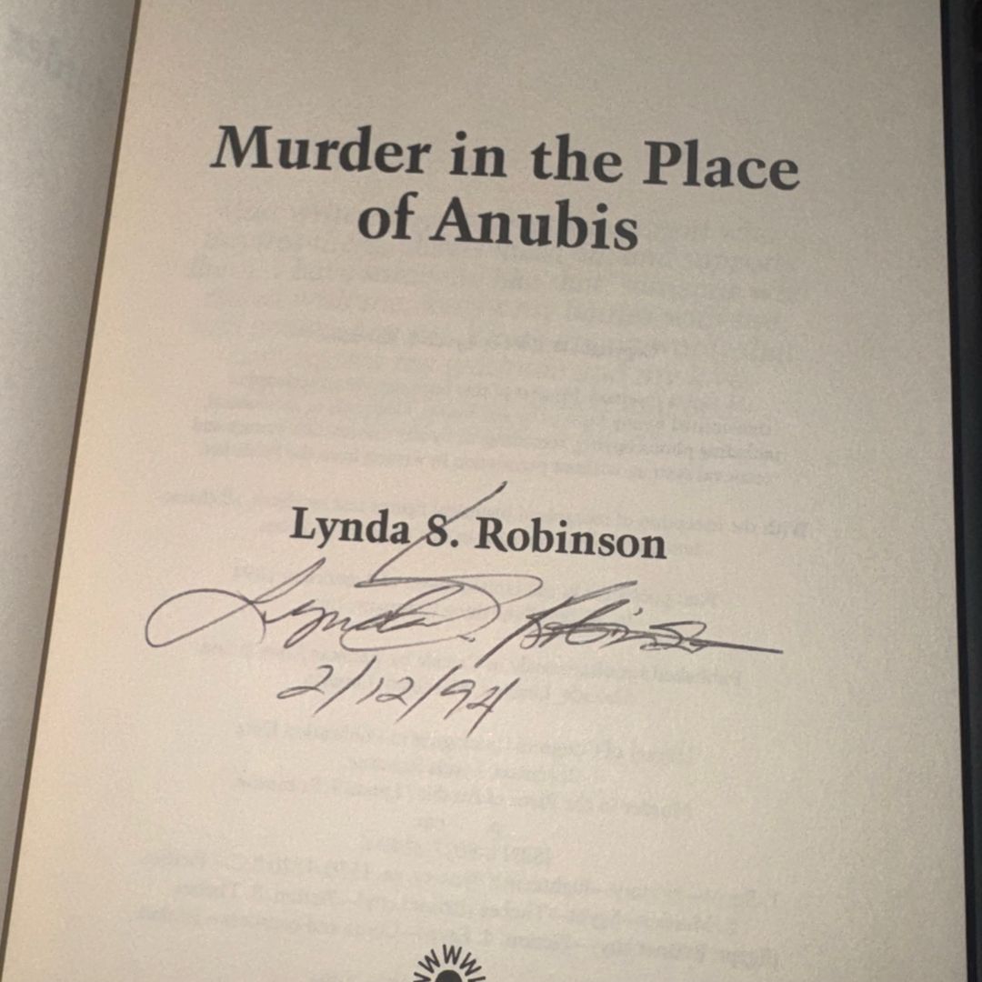 Murder in the Place of Anubis
