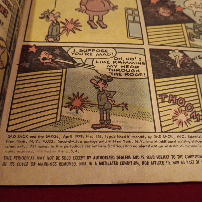 Sad Sack and the Sarge Arpril # 136 , 1979