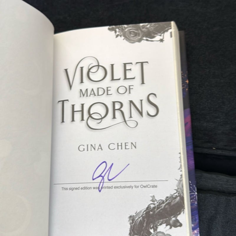 Violet Made of Thorns owlcrate 