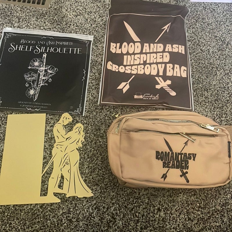 From Blood and ash shelf silhouette, and Crossbody bag