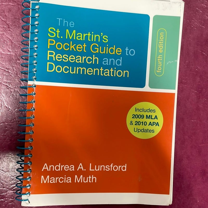 The St. Martin's Pocket Guide to Research and Documentation with 2009 MLA Update