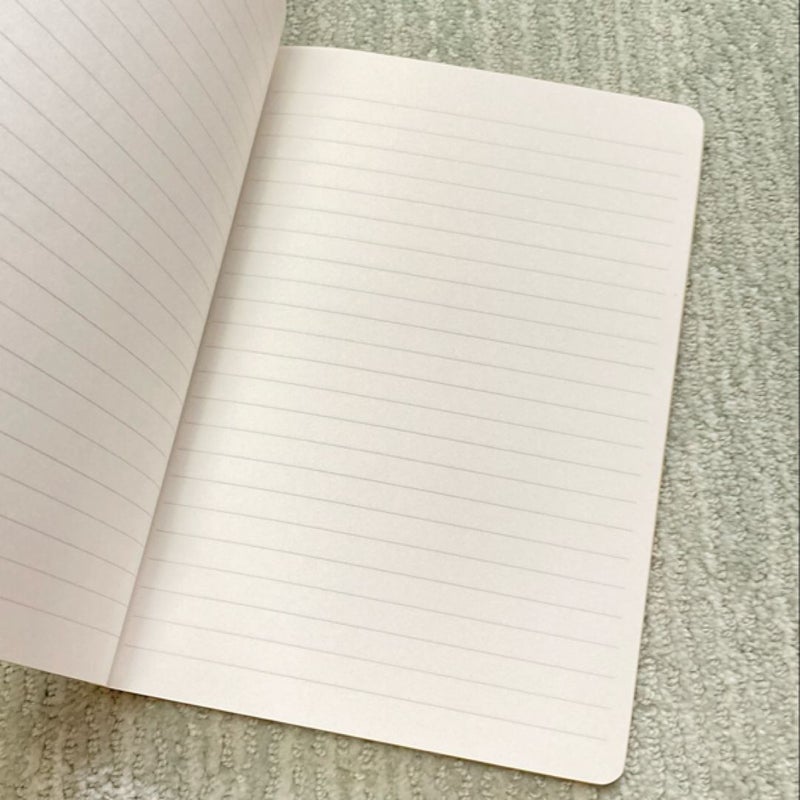 Floral lined blank A5 notebookw