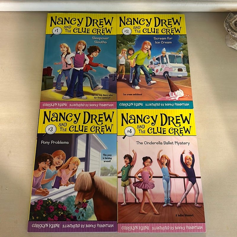 Nancy Drew and the Clue Crew #1-4