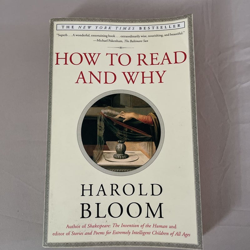 How to Read and Why by Harold Bloom, Paperback | Pangobooks