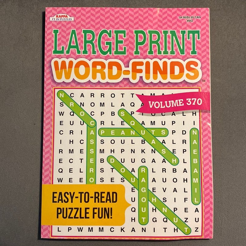 Large Print Word-Finds