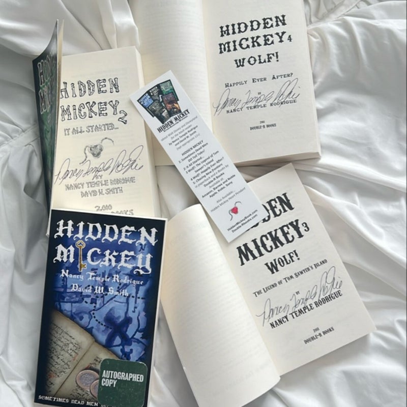 *SIGNED BY AUTHOR* Hidden Mickey series books 1-4