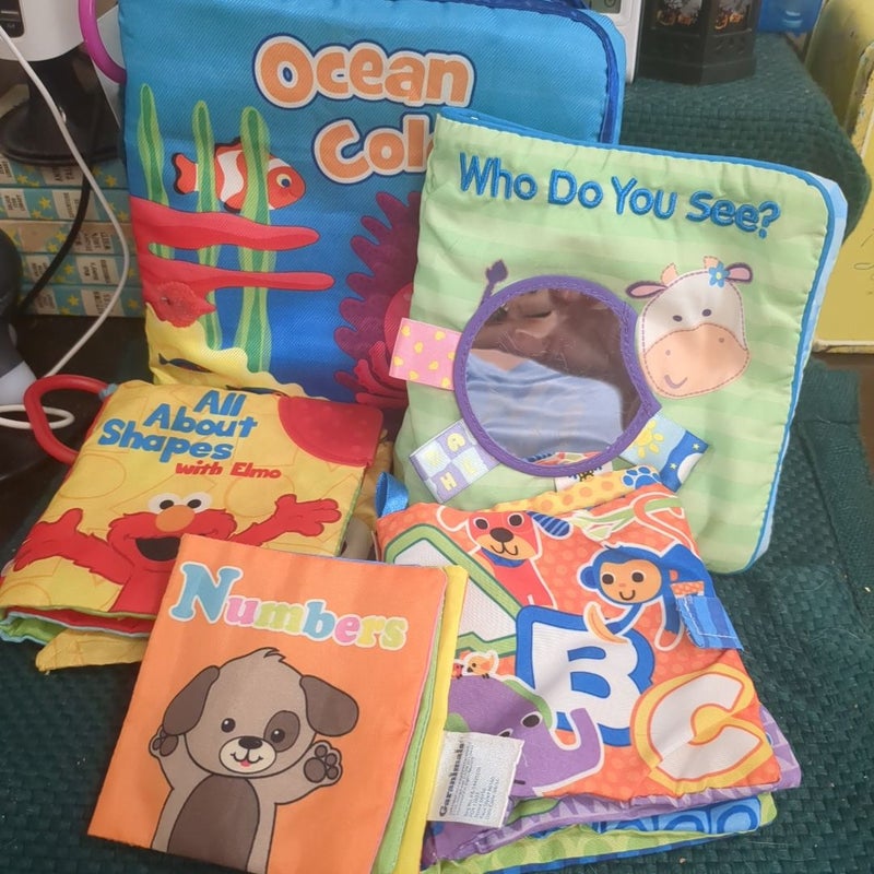 Toddler Cloth Book set #2 (5 books) 