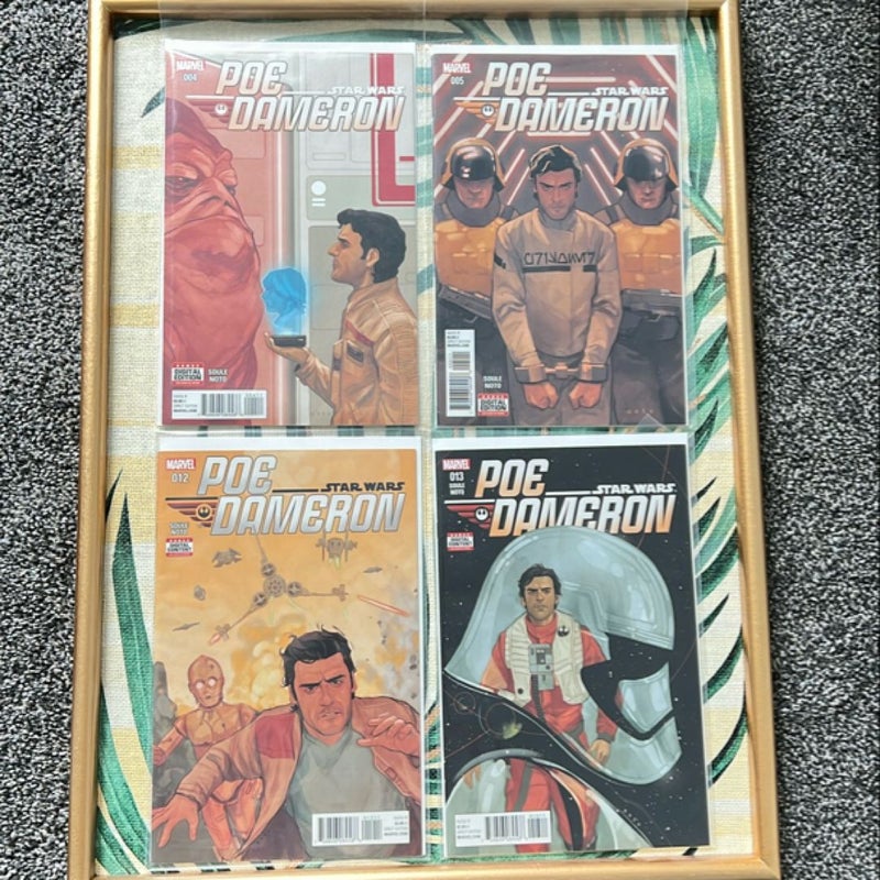 Star Wars: Poe Dameron comics set (#4, 5, 12, & 13)