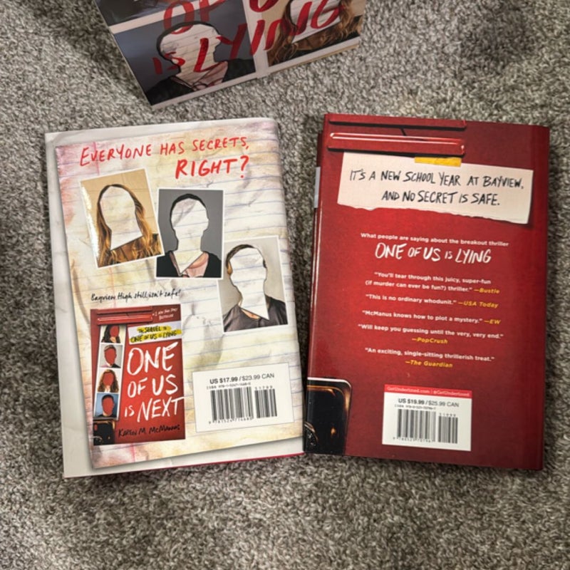 Karen M. Mcmanus 2-Book Box Set: One of Us Is Lying and One of Us Is Next