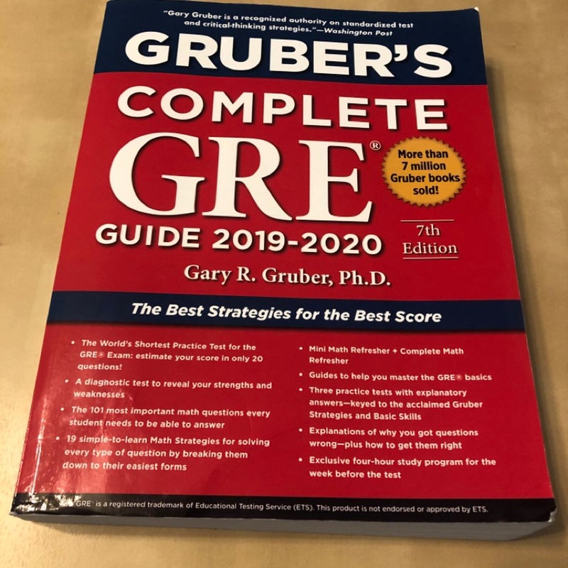 Gruber's Complete GRE Guide 2019-2020