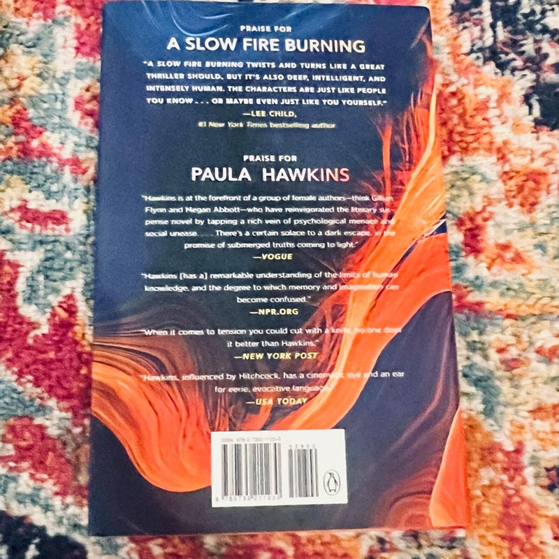 A Slow Fire Burning: A Novel - Hardcover By Hawkins, Paula - VERY GOOD