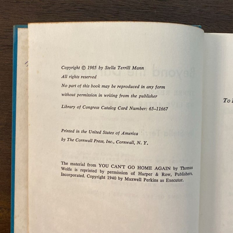 Beyond the Darkness Three Reasons Why I Believe We Live After Death, 1965