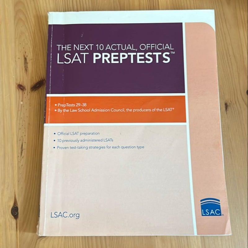 The Next 10 Actual Official LSAT PrepTests