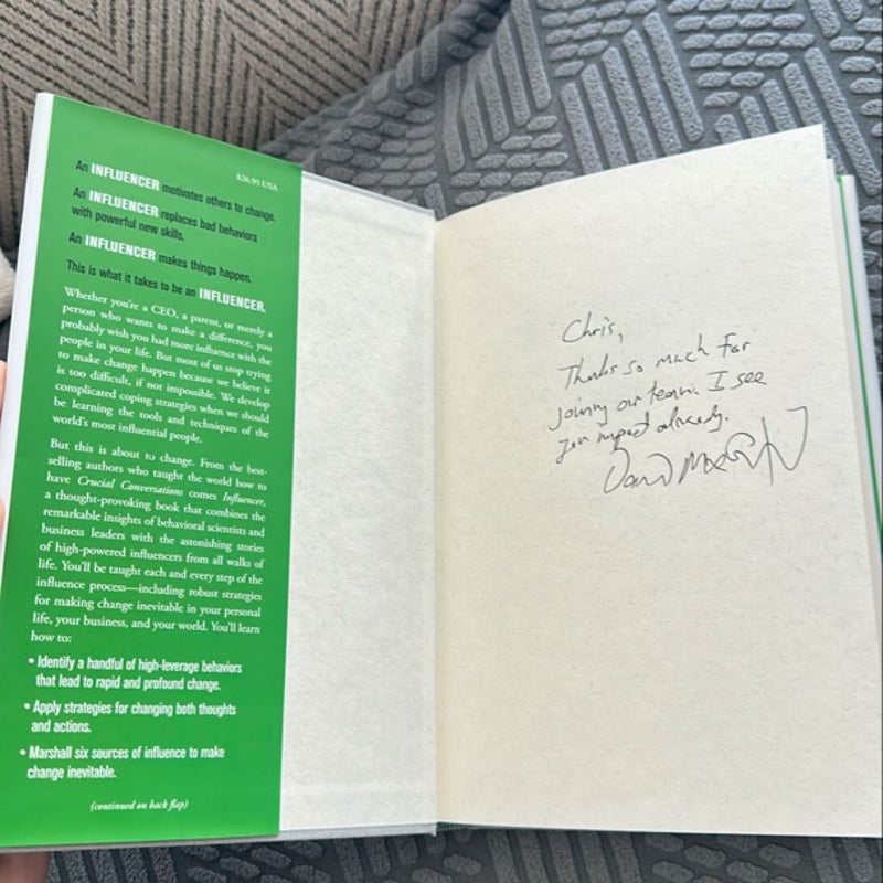 Influencer: the Power to Change Anything, First Edition (Hardcover)