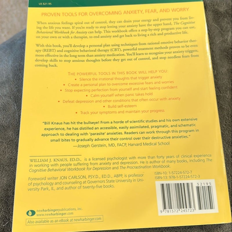 The Cognitive Behavioral Workbook for Anxiety