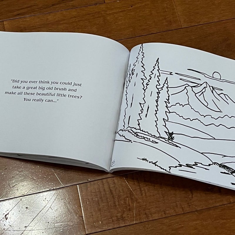 The Bob Ross Coloring Book