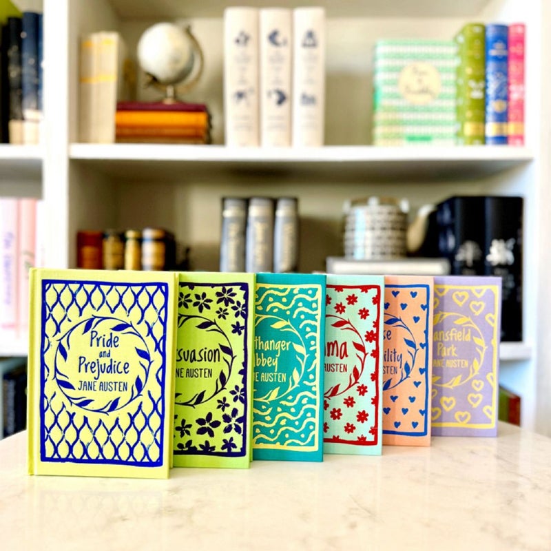 COMPLETE SET Jane Austen Clothbound Collection | Pocket Collector’s Editions with Embossed Cover Designs | Excellent Condition