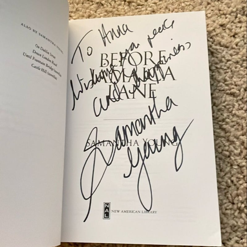 Before Jamaica Lane (signed by the author)