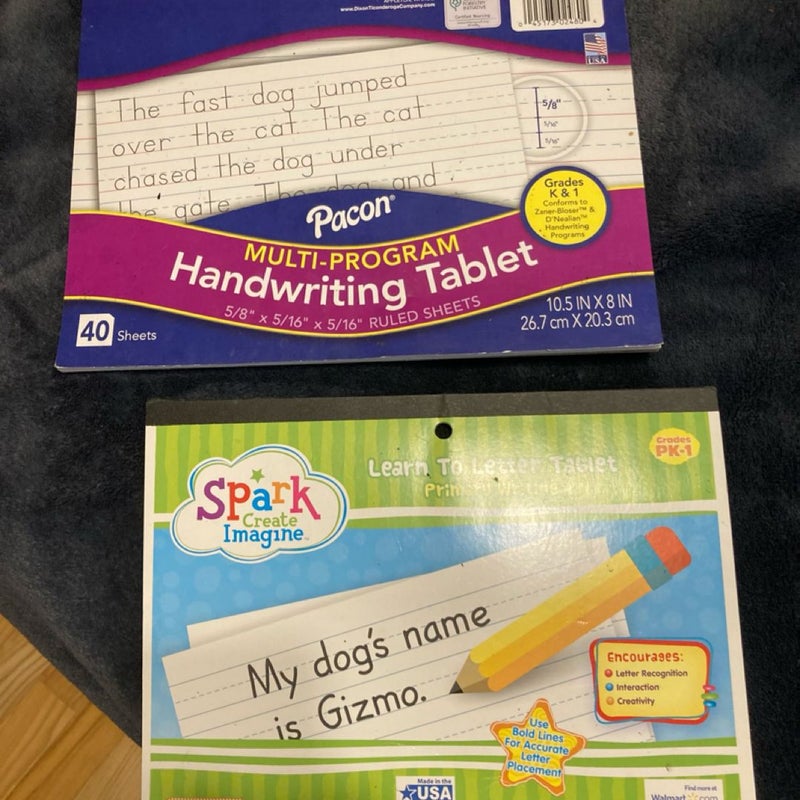 Handwriting Blank Book Lot