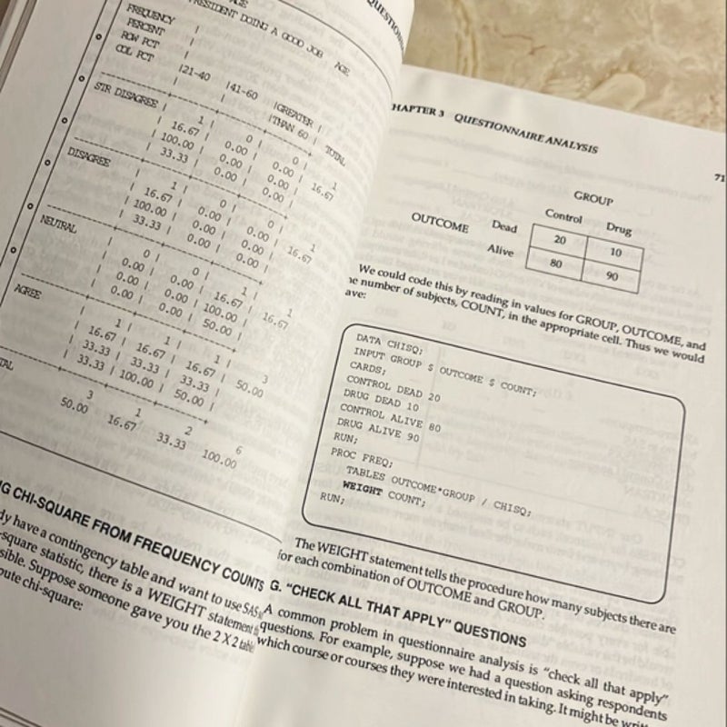 Applied Statistics and SAS Programming