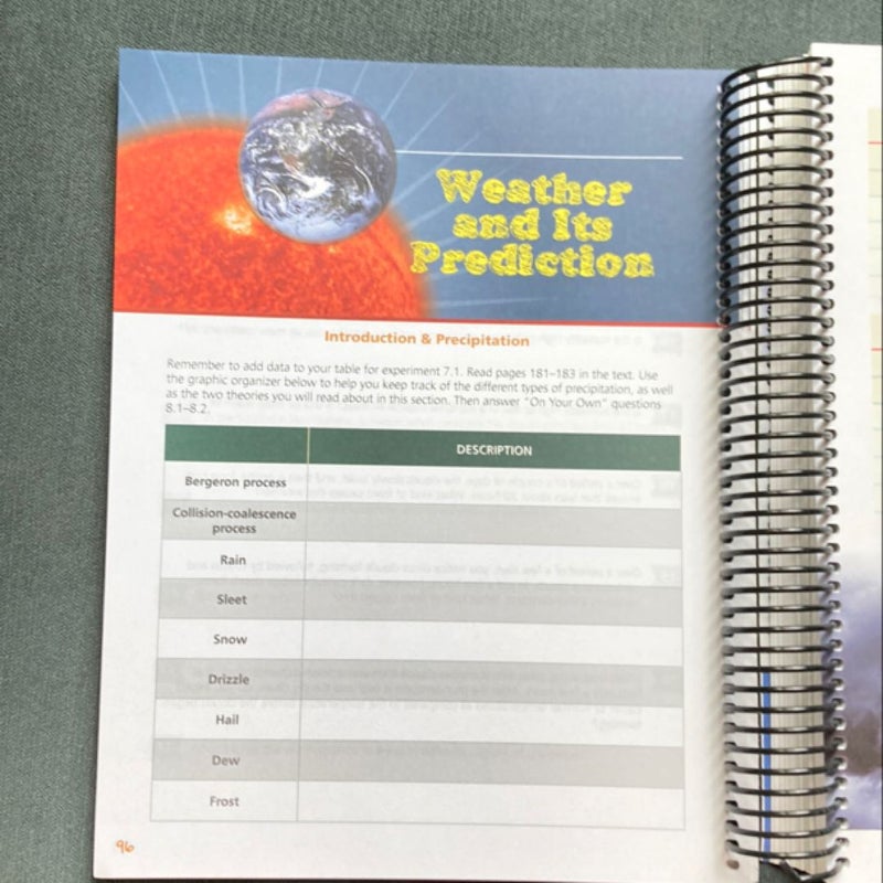 Physical Science Student Notebook