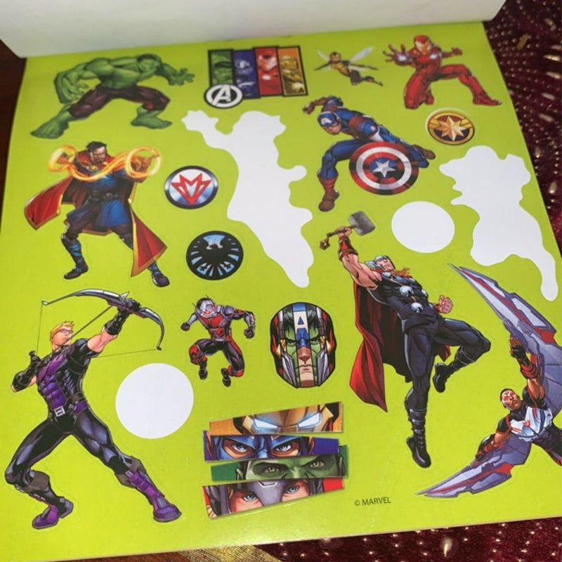 Marvel Avengers sticker book pad 