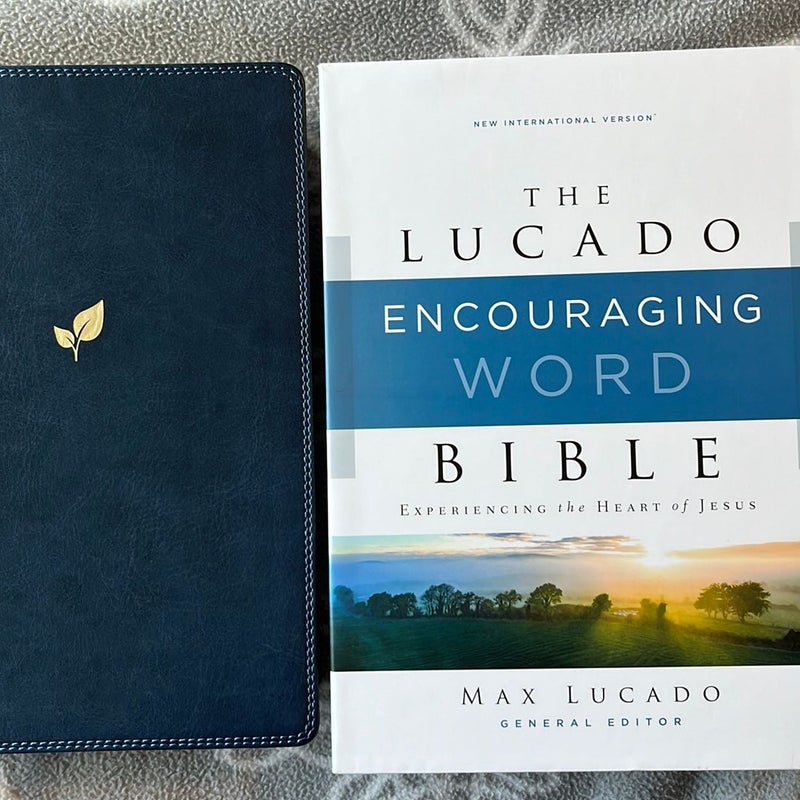 NIV Lucado Encouraging Word Bible [Blue]