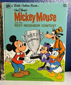 Disney Mickey Mouse And The Best Neighbor Contest - Vintage 1977 