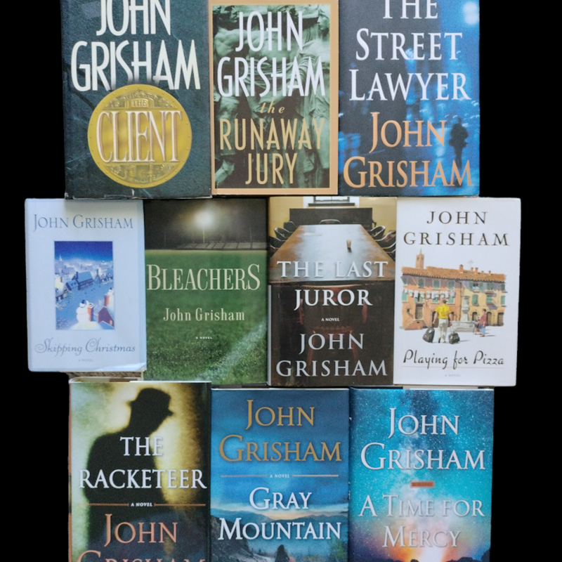 (10) John Grisham Hardcover Books