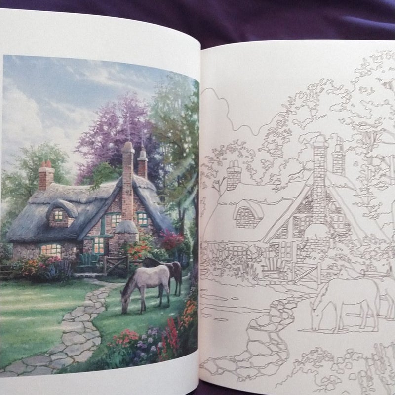 Posh Adult Coloring Book: Thomas Kinkade Designs for Inspiration and Relaxation