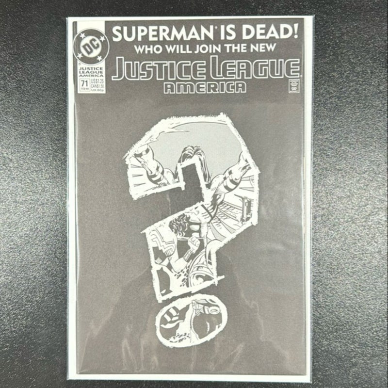 Supetman is Dead! Justice league America # 71 Feb 1993 DC Comics