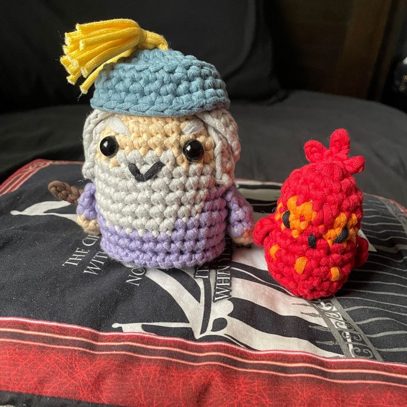 Crochet/Amigurumi Dumbledore & Fawkes The Woobles (Harry Potter)