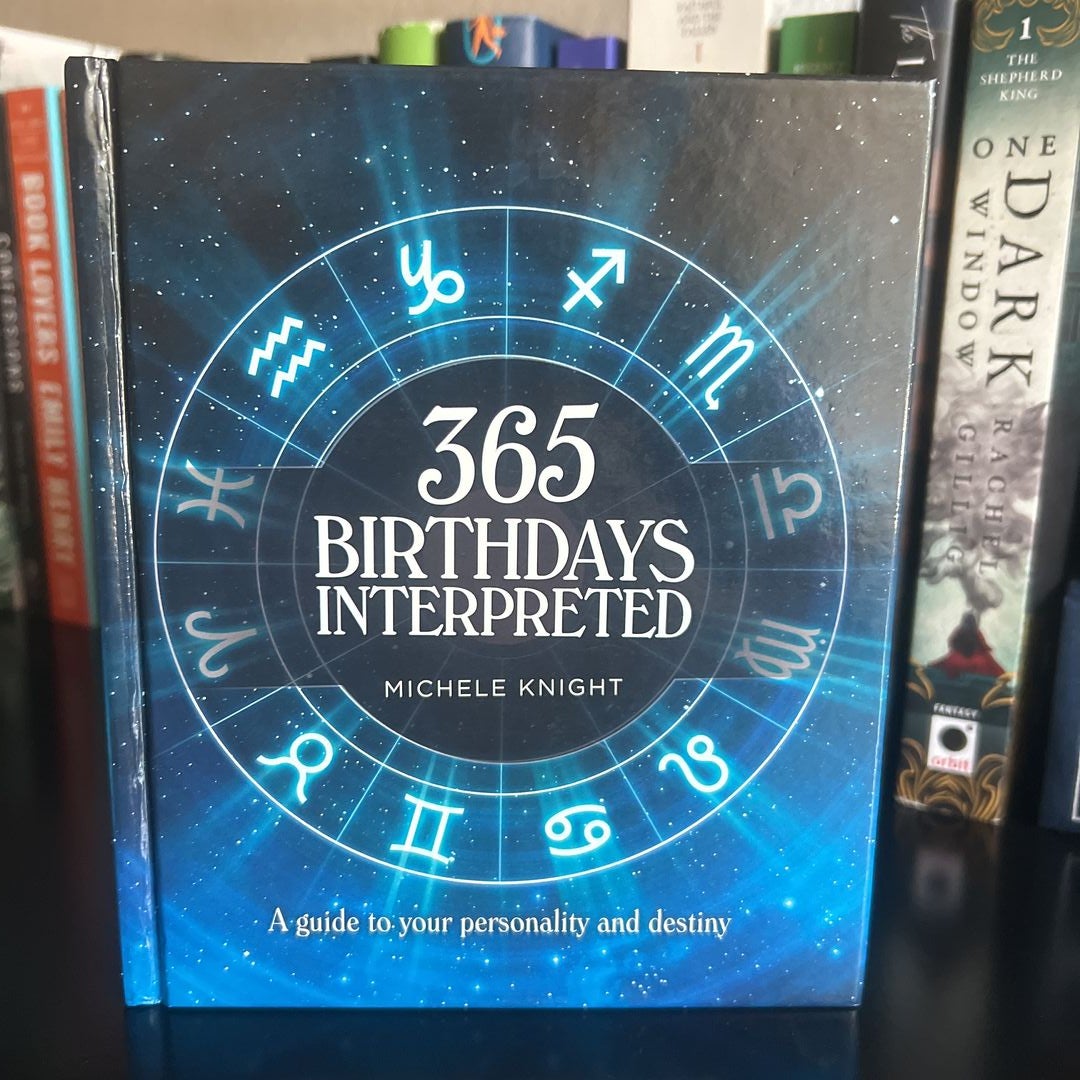 365 Birthdays Interpreted by Michele Knight Hardcover Pangobooks