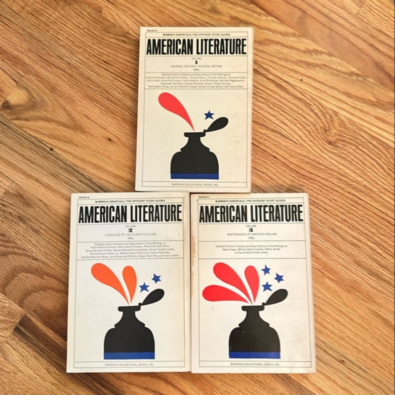 American Literature Book Set vol 1- 3