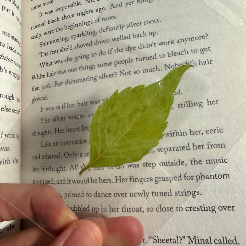 Real leaf window bookmark 