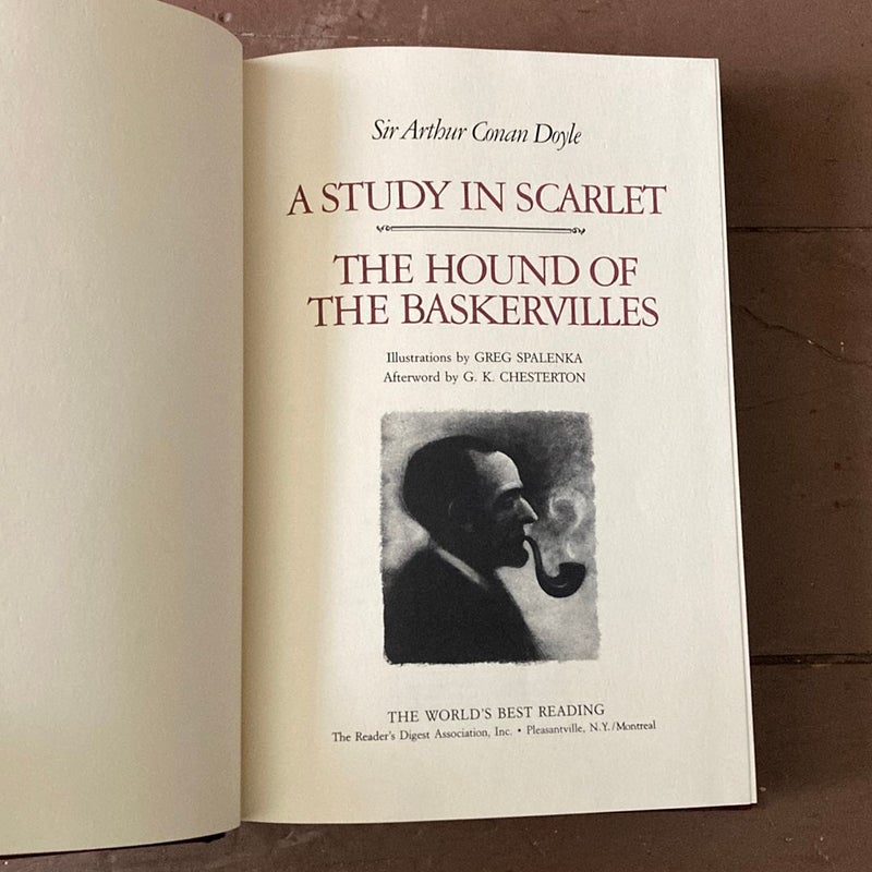 A Study In Scarlet / The Hound Of The Baskervilles by Sir Arthur Canon ...