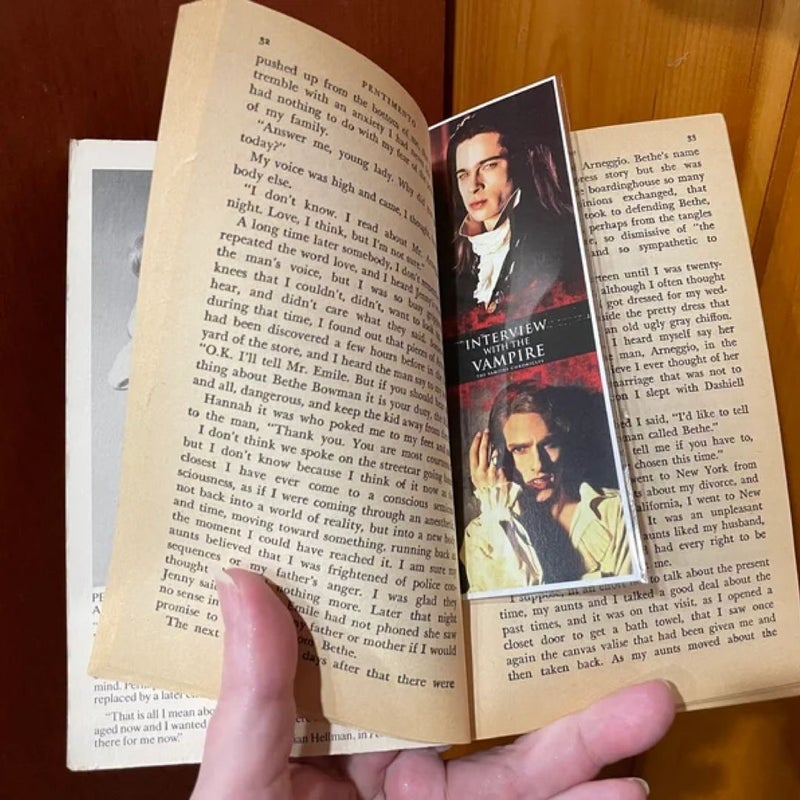 INTERVIEW with the VAMPIRE Handmade Bookmarks 1990s Gothic Film Classic