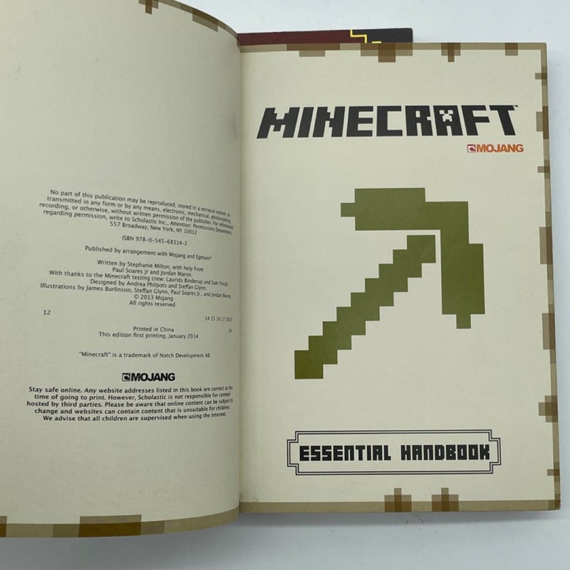 Minecraft Handbooks - Combat/Construction/Redstone/Essential - Paperbacks Mojang