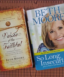 Beth Moore Bundle: "Voices of the Faithful" and "So Long, Insecurity"