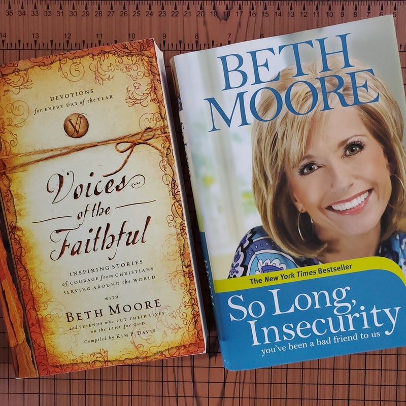 Beth Moore Bundle: "Voices of the Faithful" and "So Long, Insecurity"