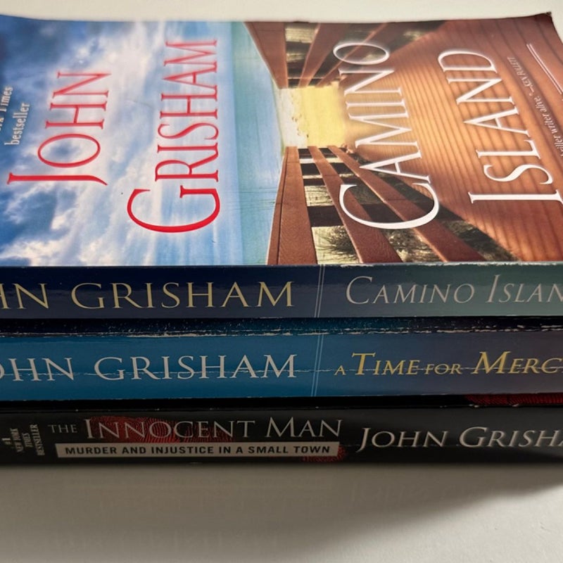 John Grisham Novel Book Lot of 3 Paperback Books-Fiction & Nonfiction Thrillers